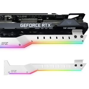 EZDIY-FAB GPU Holder Brace Graphics Card GPU Support Video Card Holder Bracket - White