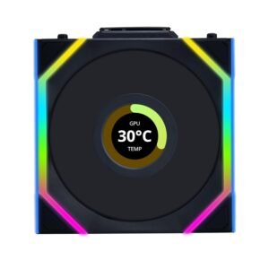 Lian Li UNI Fan SL LCD Wireless (Reverse Blade) 120mm ARGB Fan - Black