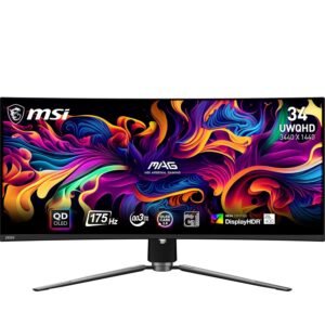MSI MAG 341CQP QD-OLED 34 Inch 2K UWQHD Curved Gaming Monitor