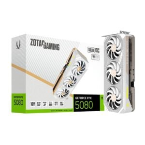 ZOTAC Gaming GeForce RTX 5080 Solid OC Graphics Card - White Edition